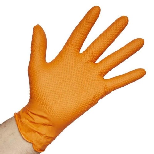 guantes de nitrilo super diamantado lion caja de 50 unidades talla l