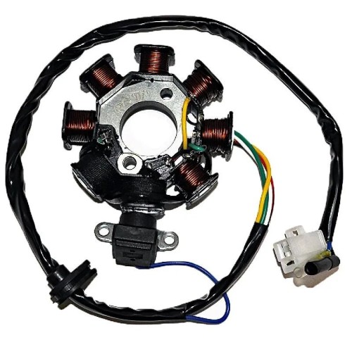 stator sgr 8 polos motores chinos gy6 04169026