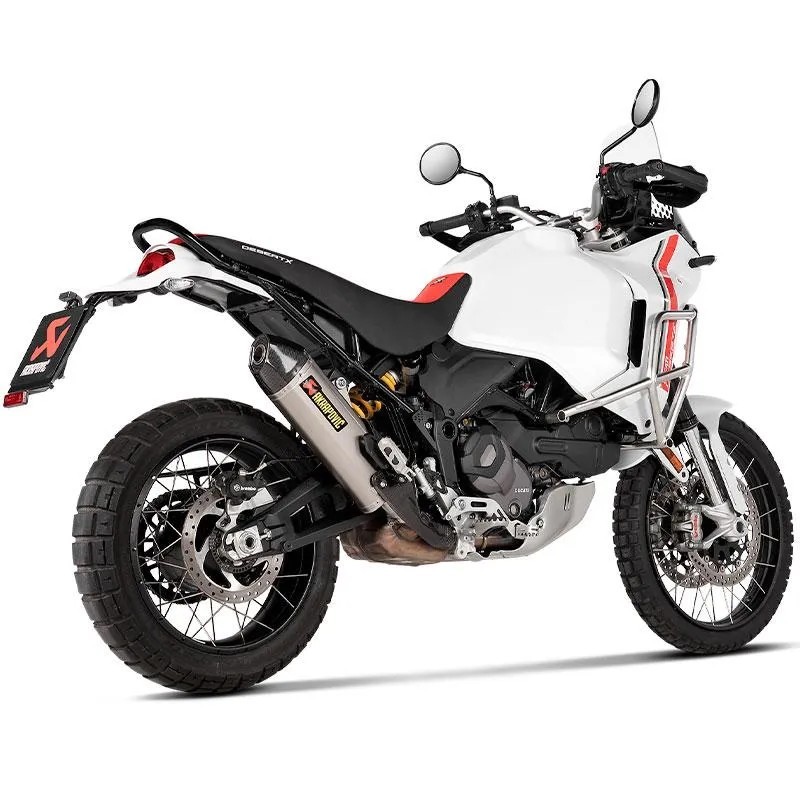 escape akrapovic slip on line titanio ducati desert x s d9so19 hjat