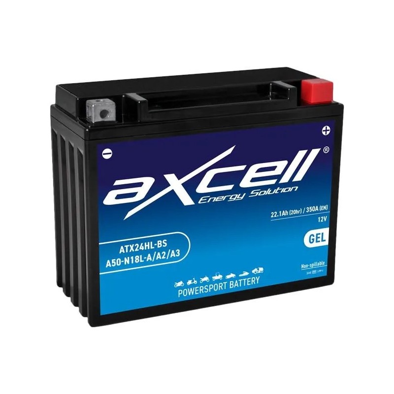 bateria moto axcell gel atx24hl bsa50 n18l aa2a3