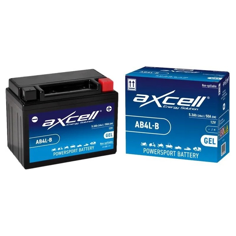 Batería moto Axcell GEL AB4L-B