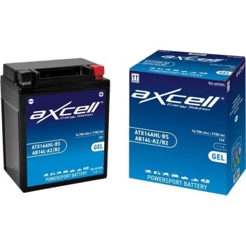 Batería moto Axcell GEL ATX14AHL-BSAB14L-A2B2 2