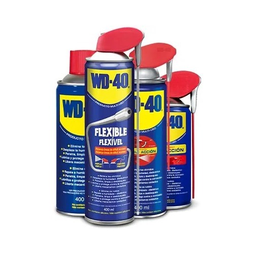 pack wd40 500ml doble accion y 400 ml flexible