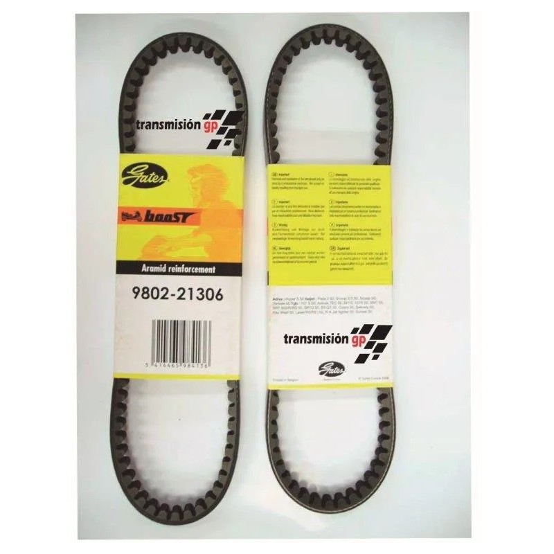 correa para moto italget 50 scoop 2 3 gates 9802 21306