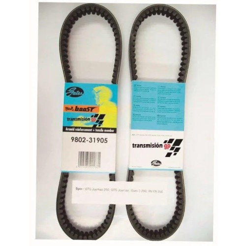 correa para moto sym 250 gts joymax 06 07 gates 9802 31905