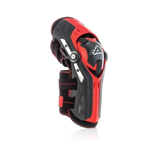 Rodillera Acerbis Gorilla negro/rojo - Protección robusta y cómoda