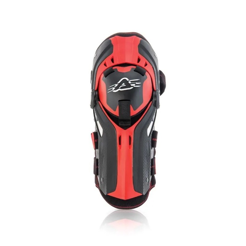 Rodillera Acerbis Gorilla negro/rojo - Protección robusta y cómoda