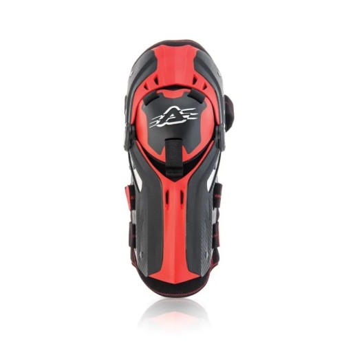 Rodillera Acerbis Gorilla negro/rojo - Protección robusta y cómoda