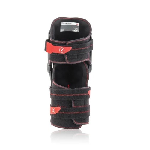 Rodillera Acerbis Gorilla negro/rojo - Protección robusta y cómoda