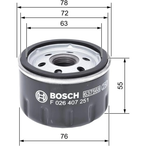 filtro de aceite bosch f026407251