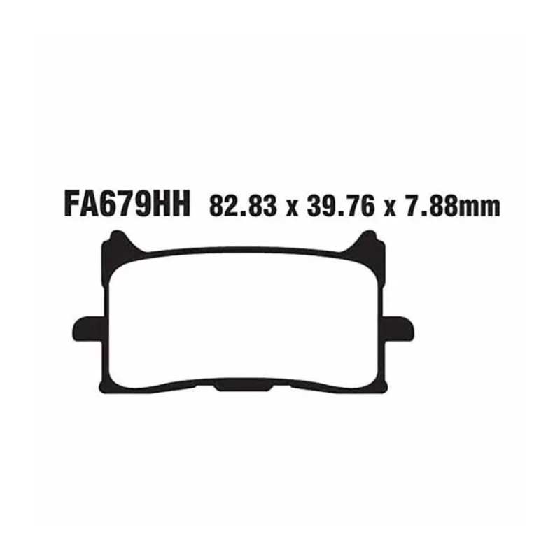 pastillas de freno sintetizada ebc fa679hh