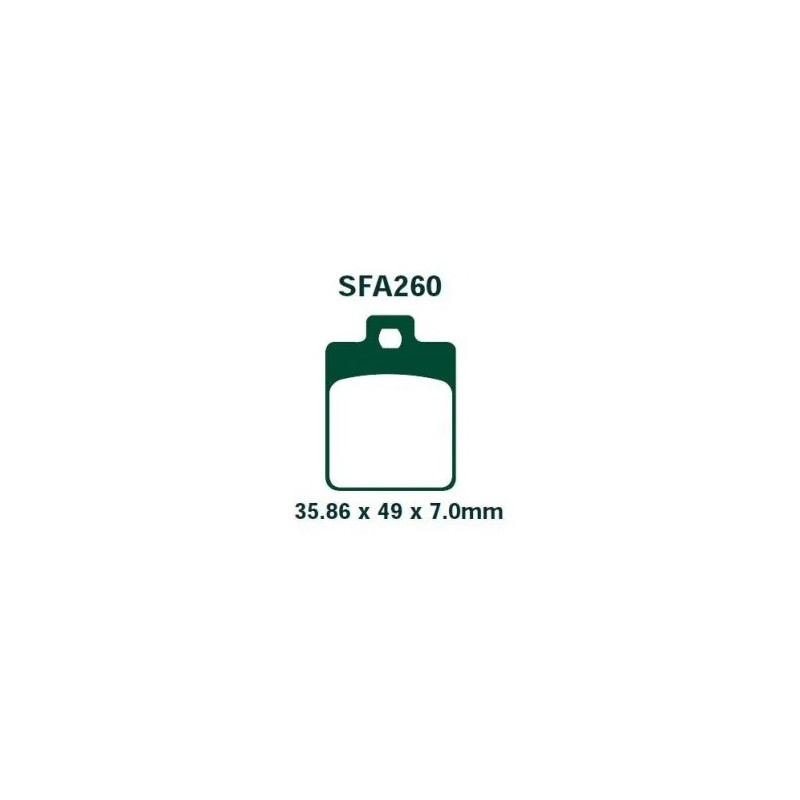 pastillas de freno delanteras ebc sfa260hh piaggio mp3 400 sinterizadas hh