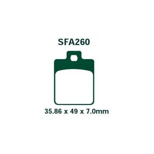 pastillas de freno delanteras ebc sfa260hh piaggio mp3 400 sinterizadas hh