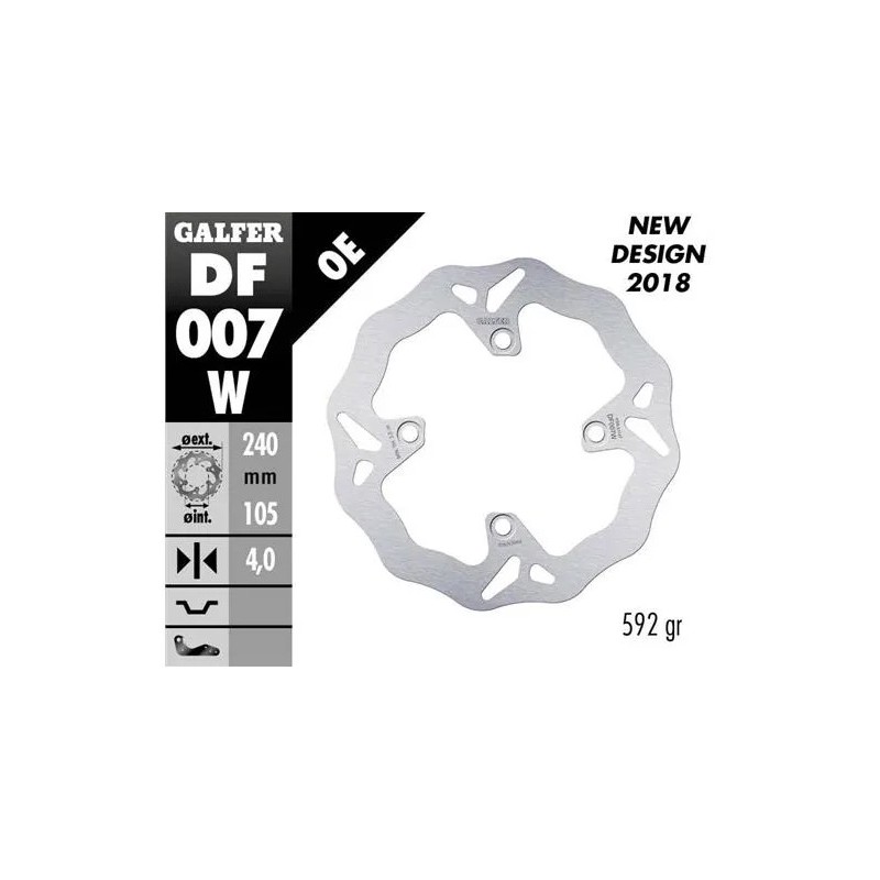 disco freno moto galfer wave fijo 280x4mm df007w