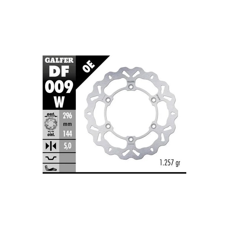 disco freno moto wave galfer fijo 296x5mm df009w