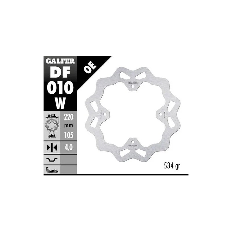 disco freno moto galfer wave fijo 220x4mm df010w