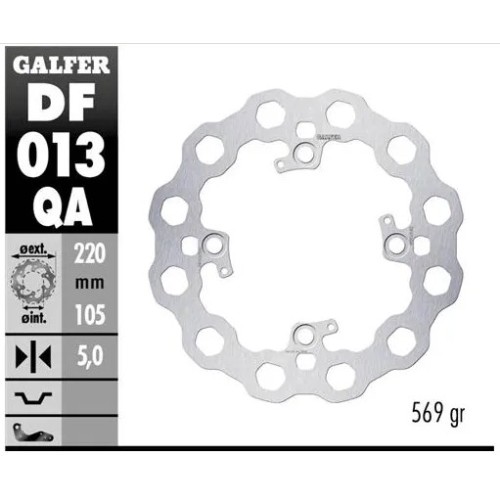 disco freno moto fijo galfer qubic 220x5mm df013qa
