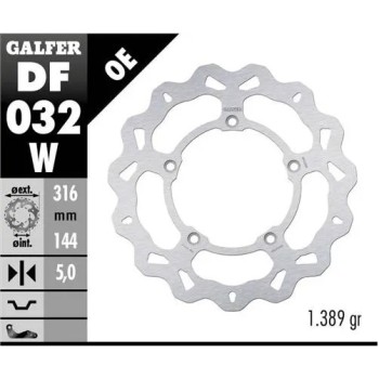 disco freno moto galfer wave fijo 316x5mm df032w