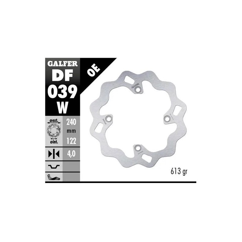 disco freno moto galfer wave fijo 240x4mm df039w