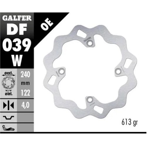 disco freno moto galfer wave fijo 240x4mm df039w