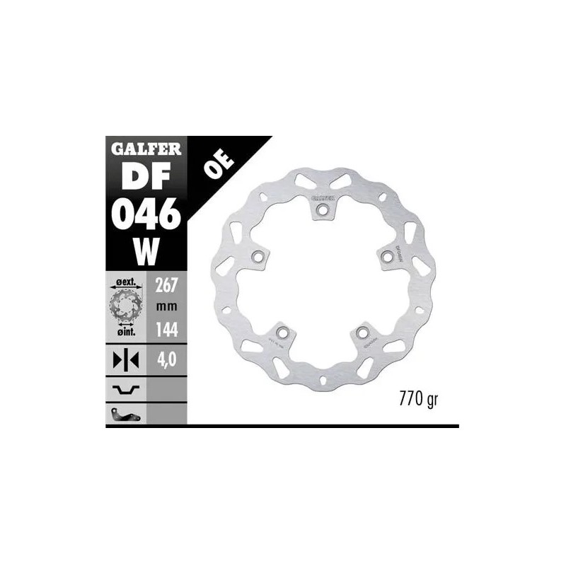 disco freno moto galfer wave fijo 276x4mm df046w