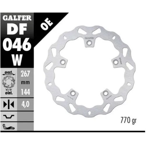 disco freno moto galfer wave fijo 276x4mm df046w