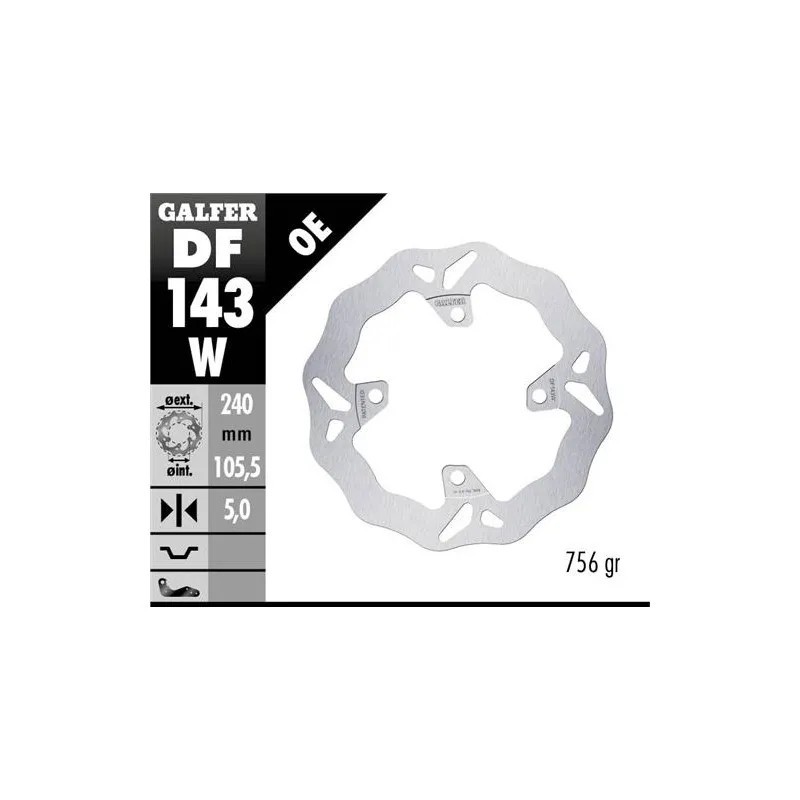 disco de freno trasero galfer df143w para honda forza adv 350