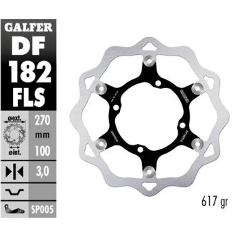 disco freno moto galfer wave flotante 270x3mm df18