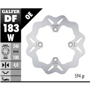 disco freno moto galfer wave fijo 240x4mm df183w