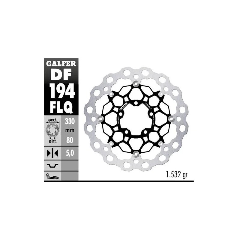 disco freno moto flotante galfer qubic 330x5mm df1