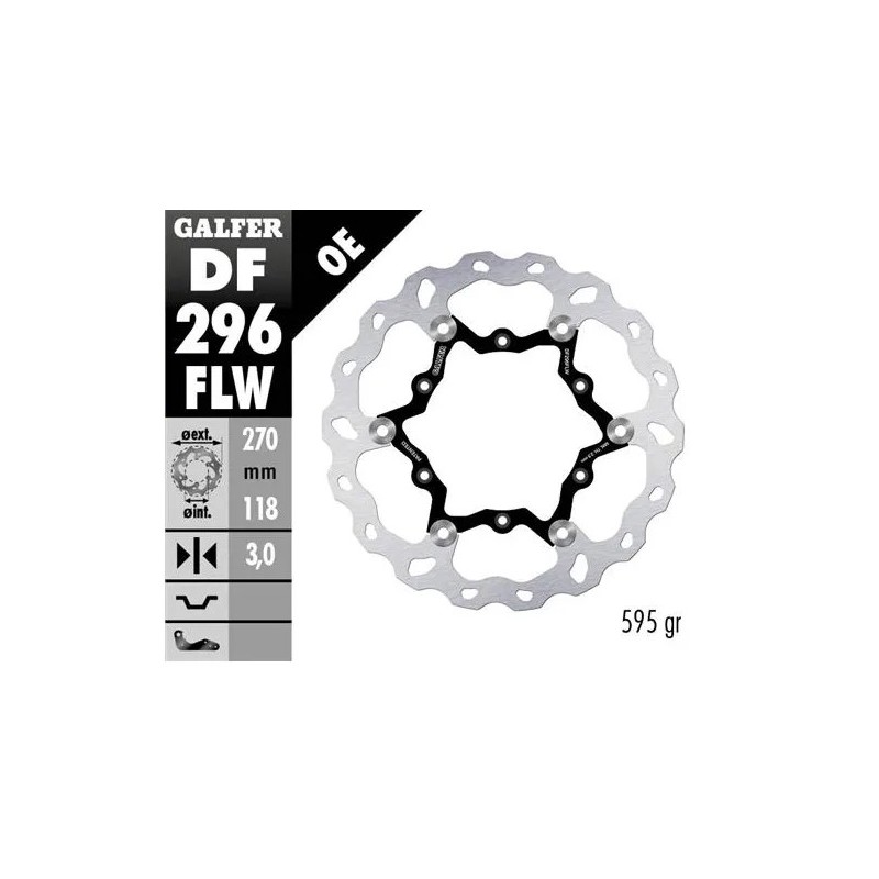 disco freno moto galfer wave flotante 270x3mm df29