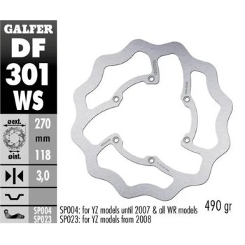disco freno moto moto galfer wave fijo 270x3mm df3