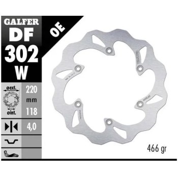 disco freno moto galfer wave fijo 220x4mm df302w