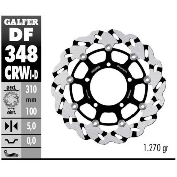 disco freno moto flotante galfer wave df348crwd