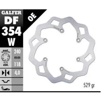 disco freno moto galfer wave fijo 240x4mm df354w