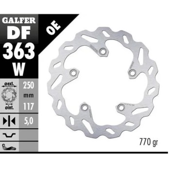 disco freno moto galfer wave fijo 250x5mm df363w
