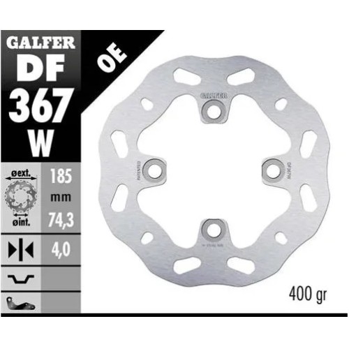 disco freno moto galfer wave fijo 185x4mm df367w