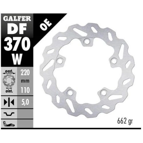 disco freno moto galfer wave fijo 220x5mm df370w
