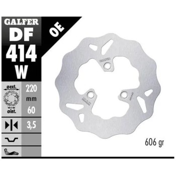 disco freno moto galfer wave fijo 220x3 5mm df414w