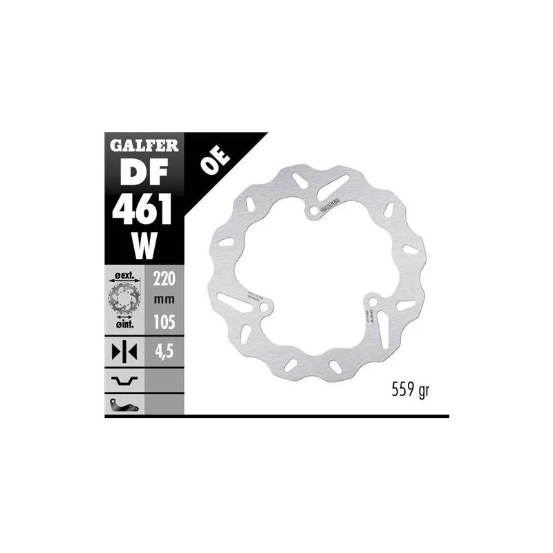 disco freno moto galfer wave fijo 220x4 5mm df461w