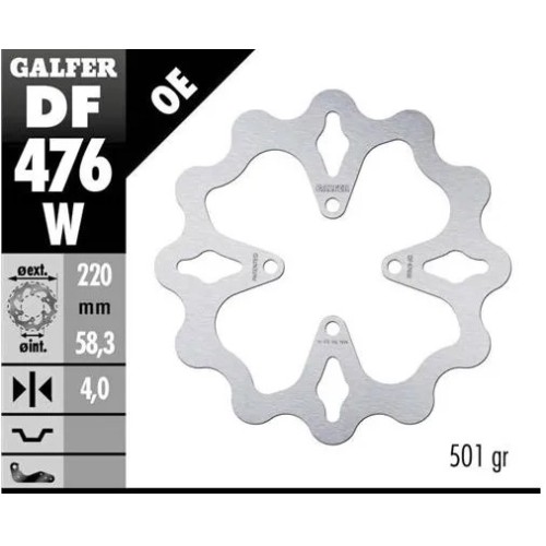 disco freno moto galfer wave fijo 220x4mm df476w