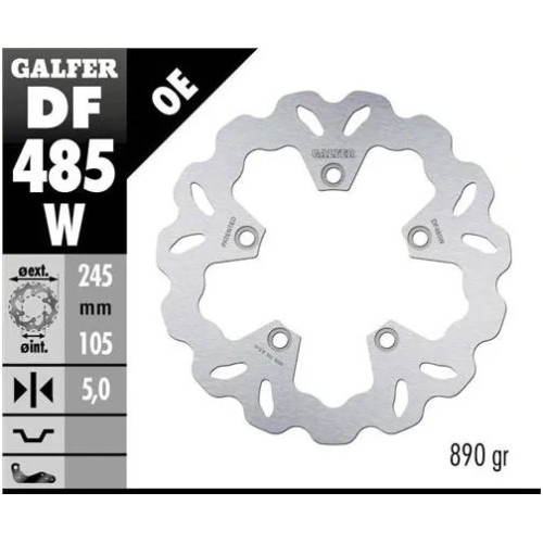 disco freno moto galfer wave fijo 245x5mm df485w