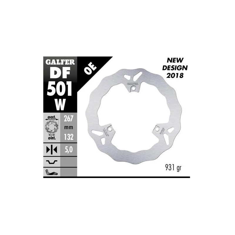 disco freno moto galfer wave fijo 267x5mm df501w