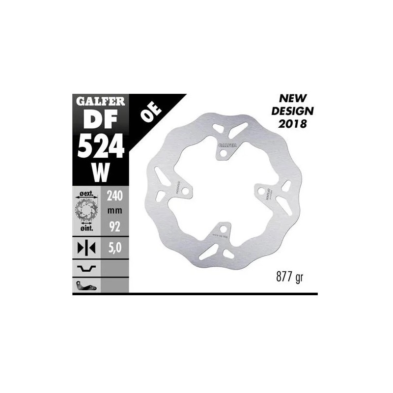 disco freno moto galfer wave fijo 240x5mm df524w