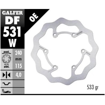 disco freno moto galfer wave fijo 240x4mm df531w