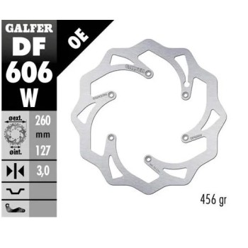 disco freno moto galfer wave fijo 260x3 2mm df606w