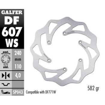 disco freno moto moto galfer wave fijo 240x4mm df6
