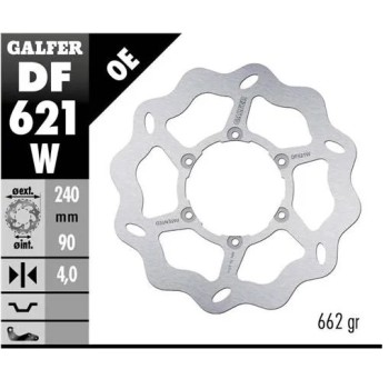 disco freno moto galfer wave fijo 240x4mm df621w