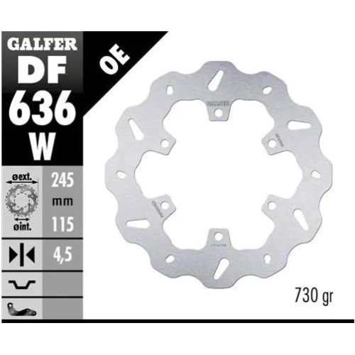 disco freno moto galfer wave fijo 43 5x4 5mm df636