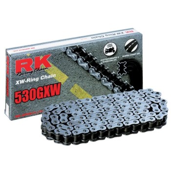 cadena para moto rk 530 gxw xw ring premium negro 120 pasos 530zxw120